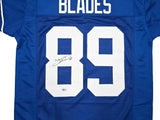 Seattle Seahawks Brian Blades Autographed Throwback Blue Jersey MCS Holo Stock #253617