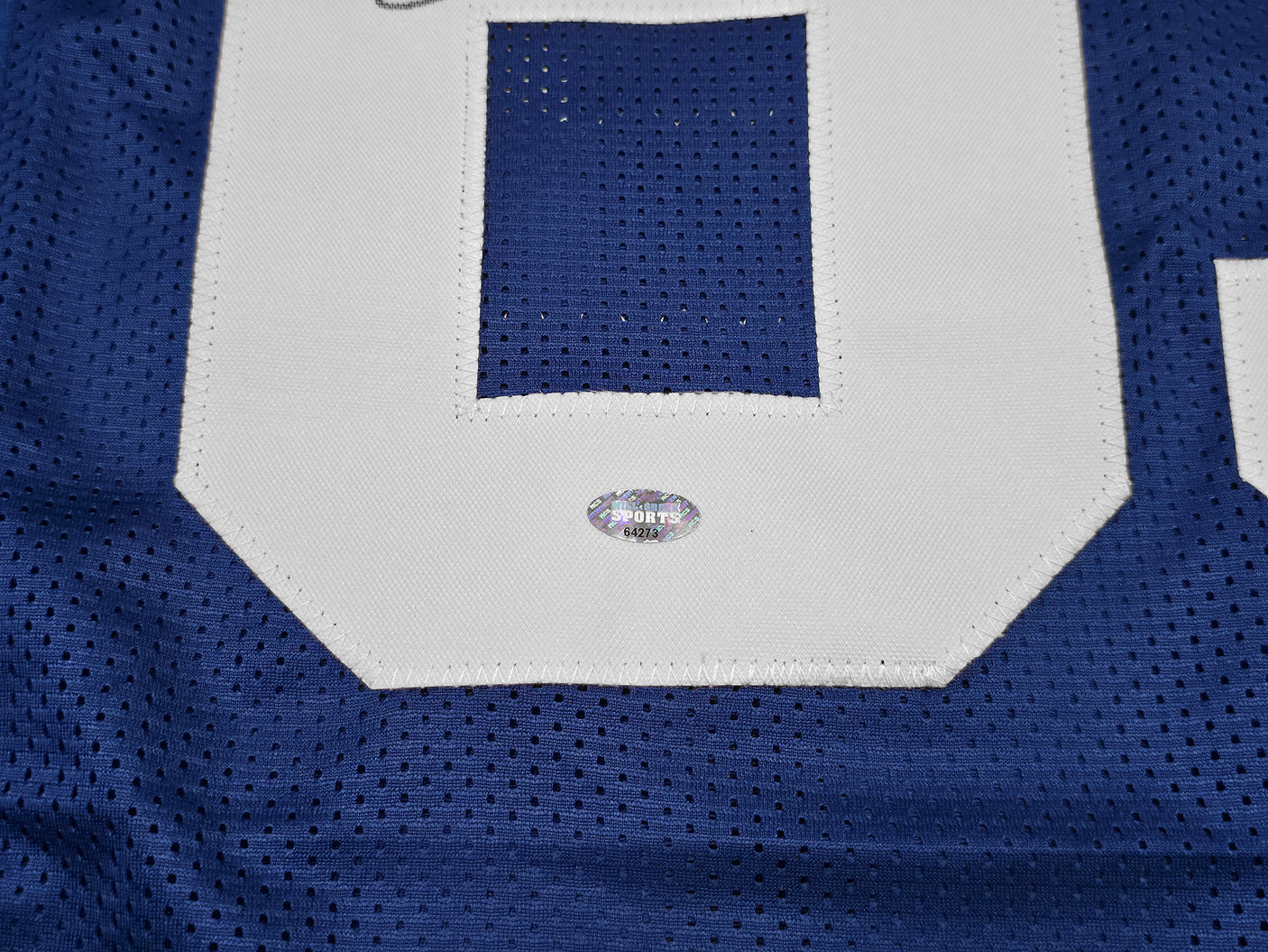 Seattle Seahawks Brian Blades Autographed Throwback Blue Jersey MCS Holo Stock #253617