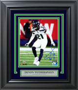 Devon Witherspoon Autographed Framed 8x10 Photo Seattle Seahawks MCS Holo Stock #253401