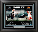 Brandon Graham & Milton Williams Autographed Framed 16x20 Photo Philadelphia Eagles Super Bowl Strip Sack Fumble Collage Beckett BAS Witness Stock #252817