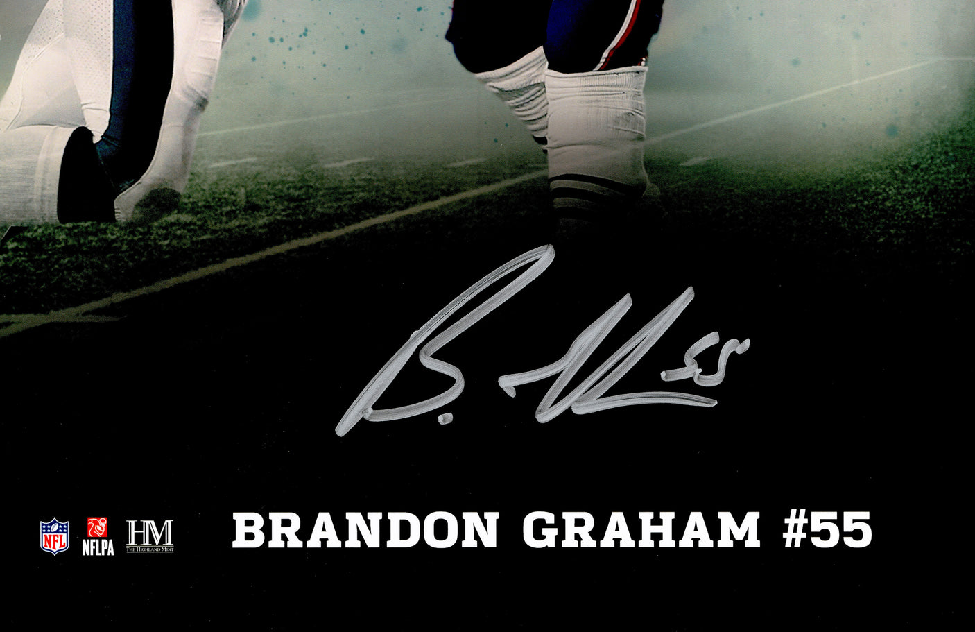 Brandon Graham & Milton Williams Autographed Framed 16x20 Photo Philadelphia Eagles Super Bowl Strip Sack Fumble Collage Beckett BAS Witness Stock #252817