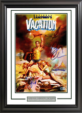 Chevy Chase, Christie Brinkley & Beverly D'Angelo Autographed Framed 11x17 Vacation Movie Poster Beckett BAS Witness Stock #249476
