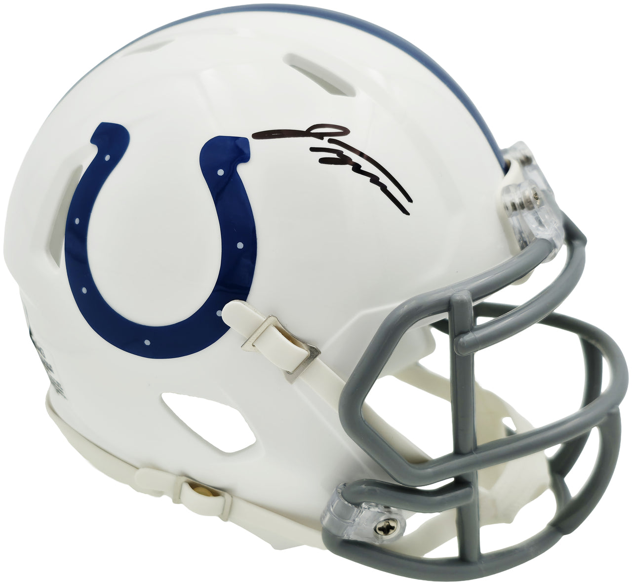 Jonathan Taylor Autographed Indianapolis Colts White Speed Mini Helmet Beckett BAS Witness Stock #254431
