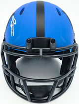 Jonathan Taylor Autographed Indianapolis Colts Rave Blue Speed Mini Helmet Beckett BAS Witness Stock #254433