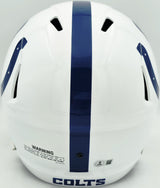 Jonathan Taylor Autographed Indianapolis Colts White Full Size Speed Replica Helmet Beckett BAS Witness Stock #254430