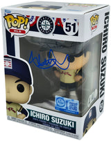 Ichiro Suzuki Autographed Hall of Fame Funko Pop #51 Seattle Mariners IS Holo & Beckett BAS Witness Stock #254341