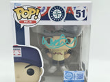 Ichiro Suzuki Autographed Hall of Fame Funko Pop #51 Seattle Mariners IS Holo & Beckett BAS Witness Stock #254342