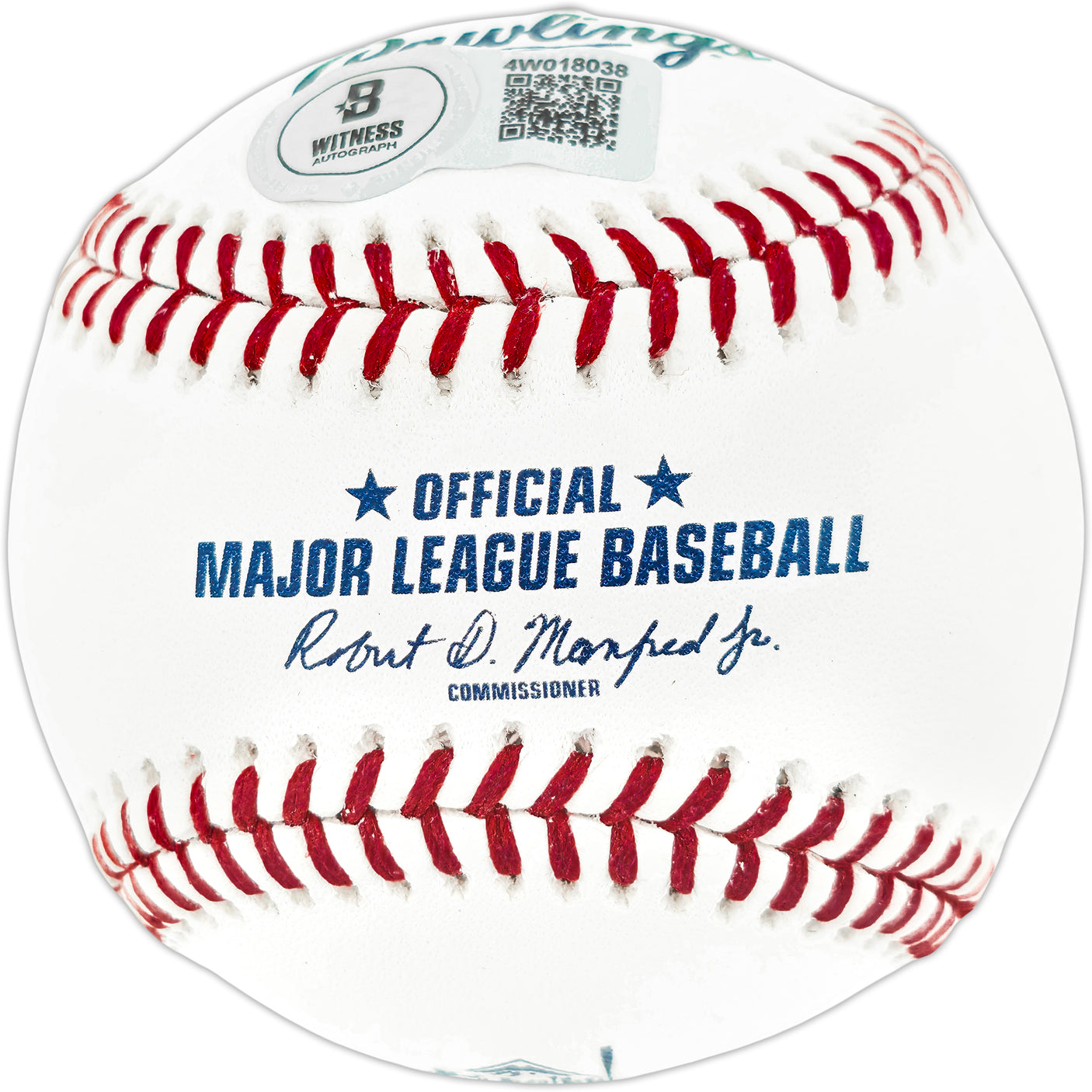 Ichiro Suzuki Autographed Official IS Retirement Logo Baseball Seattle Mariners IS Holo & Beckett BAS Witness Stock #254349