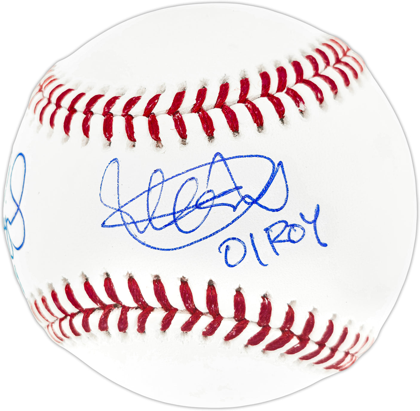 Ichiro Suzuki & Albert Pujols Autographed Official MLB Baseball "01 ROY" IS Holo & Beckett BAS Witness Stock #254350