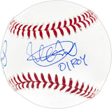 Ichiro Suzuki & Albert Pujols Autographed Official MLB Baseball "01 ROY" IS Holo & Beckett BAS Witness Stock #254350