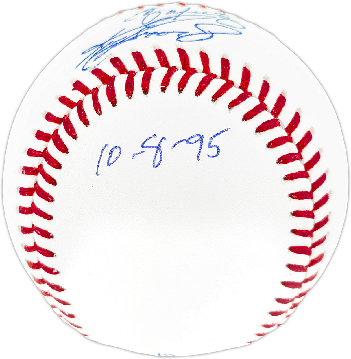 Ken Griffey Jr. & Edgar Martinez Autographed Official MLB Baseball Seattle Mariners LE #/95 "The Double" Beckett BAS Witness Stock #255987