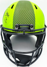 Nick Emmanwori Autographed Seattle Seahawks Rave Green Full Size Speed Replica Helmet Beckett BAS Witness Stock #256021