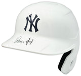 Aaron Judge Autographed New York Yankees White Mach Pro Replica Batting Helmet Fanatics & MLB Holo Stock #255484
