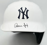 Aaron Judge Autographed New York Yankees White Mach Pro Replica Batting Helmet Fanatics & MLB Holo Stock #255484