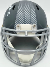 Nick Emmanwori Autographed Seattle Seahawks Slate Silver Speed Mini Helmet Beckett BAS Witness Stock #256027