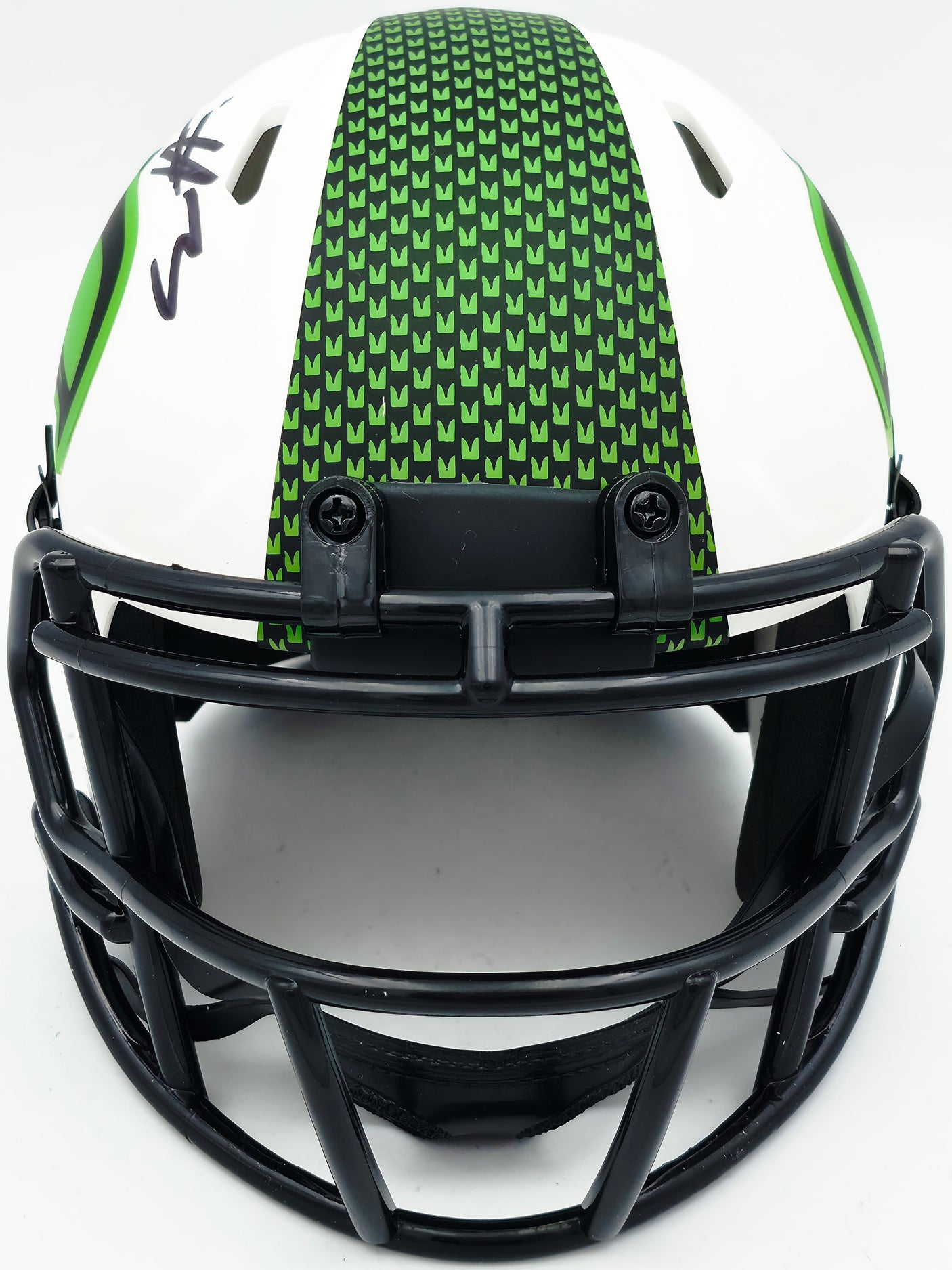 Nick Emmanwori Autographed Seattle Seahawks Lunar Eclipse White Speed Mini Helmet Beckett BAS Witness Stock #256029