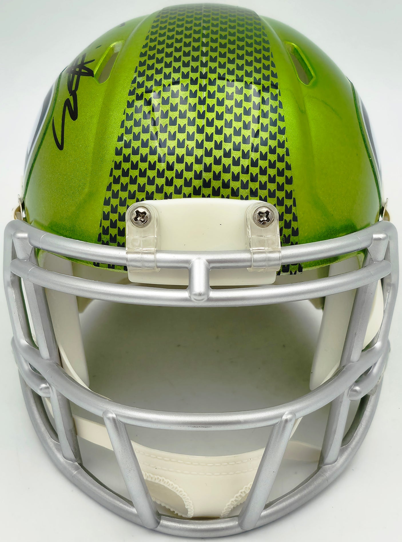 Nick Emmanwori Autographed Seattle Seahawks Flash Green Speed Mini Helmet Beckett BAS Witness Stock #256030