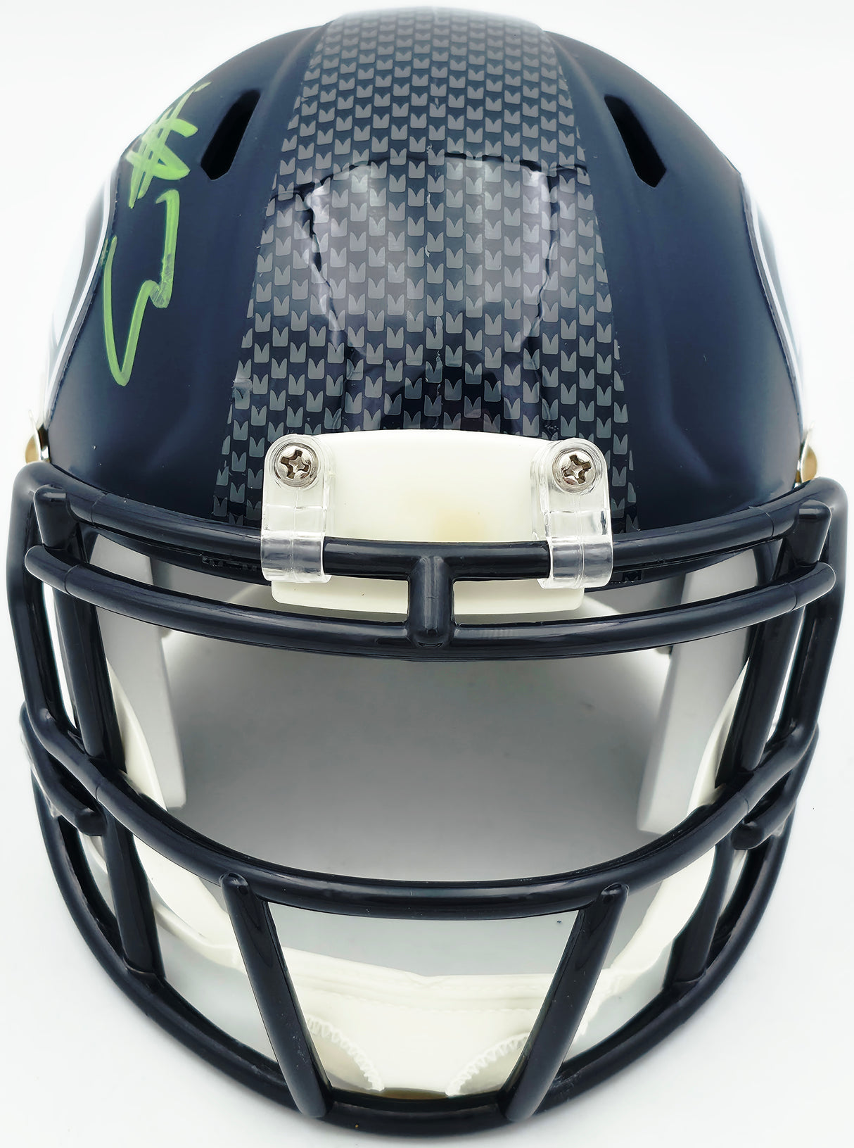 Nick Emmanwori Autographed Seattle Seahawks Blue Speed Mini Helmet Beckett BAS Witness Stock #256031