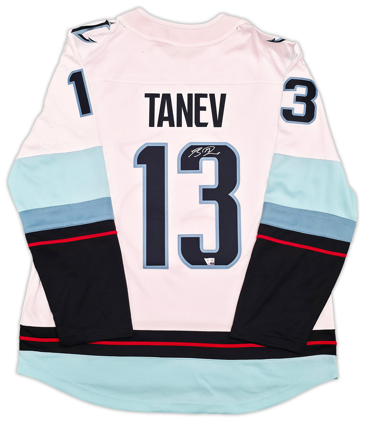 Seattle Kraken Brandon Tanev Autographed White Fanatics Jersey Size XL Fanatics Holo Stock #254455