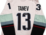 Seattle Kraken Brandon Tanev Autographed White Fanatics Jersey Size XL Fanatics Holo Stock #254455