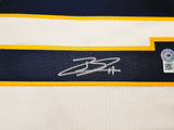 Milwaukee Brewers Jackson Chourio Autographed Cream Nike Jersey Size XL Beckett BAS QR Stock #254435