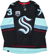 Seattle Kraken Yanni Gourde Autographed Blue Adidas Authentic Primegreen Jersey Size 54 Fanatics Holo Stock #254452