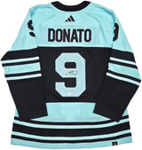 Seattle Kraken Ryan Donato Autographed Blue & Green Adidas Authentic Primegreen Reverse Retro Jersey Size 54 Fanatics Holo Stock #254453