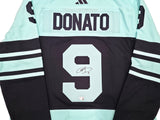 Seattle Kraken Ryan Donato Autographed Blue & Green Adidas Authentic Primegreen Reverse Retro Jersey Size 54 Fanatics Holo Stock #254453