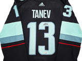 Seattle Kraken Brandon Tanev Autographed Blue Adidas Authentic Primegreen Jersey Size 54 Fanatics Holo Stock #254458