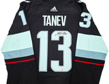 Seattle Kraken Brandon Tanev Autographed Blue Adidas Authentic Primegreen Jersey Size 54 Fanatics Holo Stock #254457