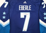 Seattle Kraken Jordan Eberle Autographed Blue Adidas Authentic 2022 All Star Game Jersey Size 54 Fanatics Holo Stock #254447