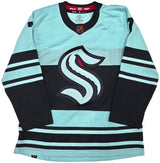 Seattle Kraken Jordan Eberle Autographed Blue & Green Adidas Authentic Primegreen Reverse Retro Jersey Size 54 Fanatics Holo Stock #254446