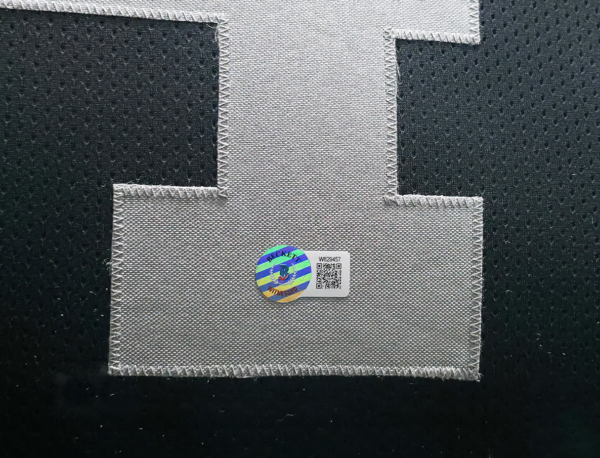 Oakland Raiders Bo Jackson Autographed Framed Black Jersey Beckett BAS Witness Stock #254172