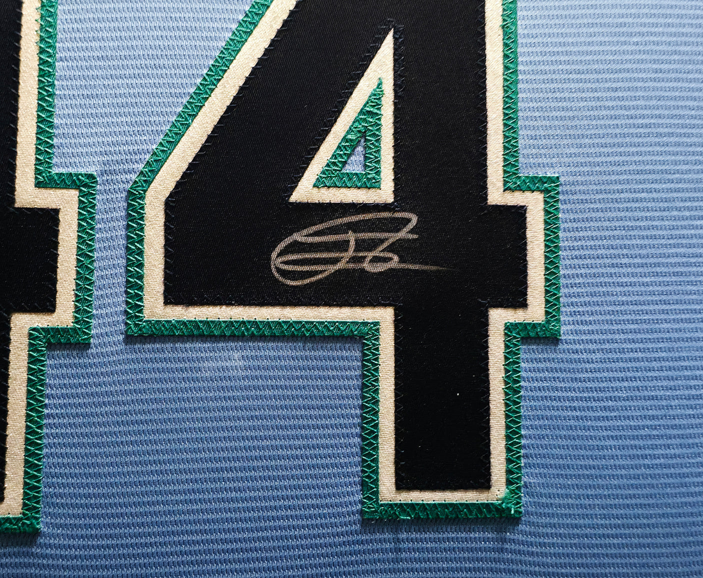 Seattle Mariners Julio Rodriguez Autographed Framed Blue Nike Jersey Beckett BAS QR Stock #256421