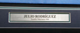 Seattle Mariners Julio Rodriguez Autographed Framed Blue Nike Jersey Beckett BAS QR Stock #256421