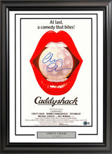 Chevy Chase Autographed Framed 11x17 Caddyshack Movie Poster Beckett BAS QR Stock #256657
