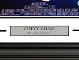 Chevy Chase Autographed Framed 11x17 Fletch Movie Poster Beckett BAS Witness Stock #256658