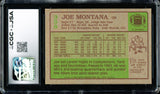 Joe Montana Autographed 1984 Topps Card #358 San Francisco 49ers CGC x JSA 8 CGC x JSA Stock #254393