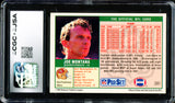 Joe Montana Autographed 1989 Pro Set Card #381 San Francisco 49ers Auto Grade Gem Mint 10 CGC x JSA Stock #254406