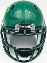 Tez Johnson Autographed Oregon Ducks Green Speed Mini Helmet JSA Witness Stock #256798