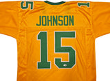 Oregon Ducks Tez Johnson Autographed Yellow Jersey JSA Witness Stock #256794