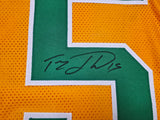 Oregon Ducks Tez Johnson Autographed Yellow Jersey JSA Witness Stock #256794