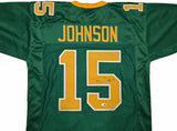 Oregon Ducks Tez Johnson Autographed Green Jersey JSA Witness Stock #256795