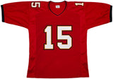 Tampa Bay Buccaneers Tez Johnson Autographed Red Jersey JSA Witness Stock #256793
