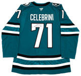 San Jose Sharks Macklin Celebrini Autographed Teal Fanatics Authentic Premium Jersey Size 54 Fanatics Holo Stock #256804