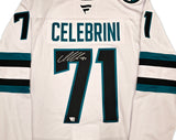 San Jose Sharks Macklin Celebrini Autographed White Fanatics Authentic Premium Jersey Size 54 Fanatics Holo Stock #256805