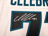 San Jose Sharks Macklin Celebrini Autographed White Fanatics Authentic Premium Jersey Size 54 Fanatics Holo Stock #256805