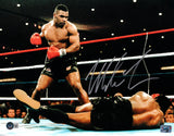 Mike Tyson Autographed Framed 11x14 Photo Standing Over Beckett BAS QR Stock #256664