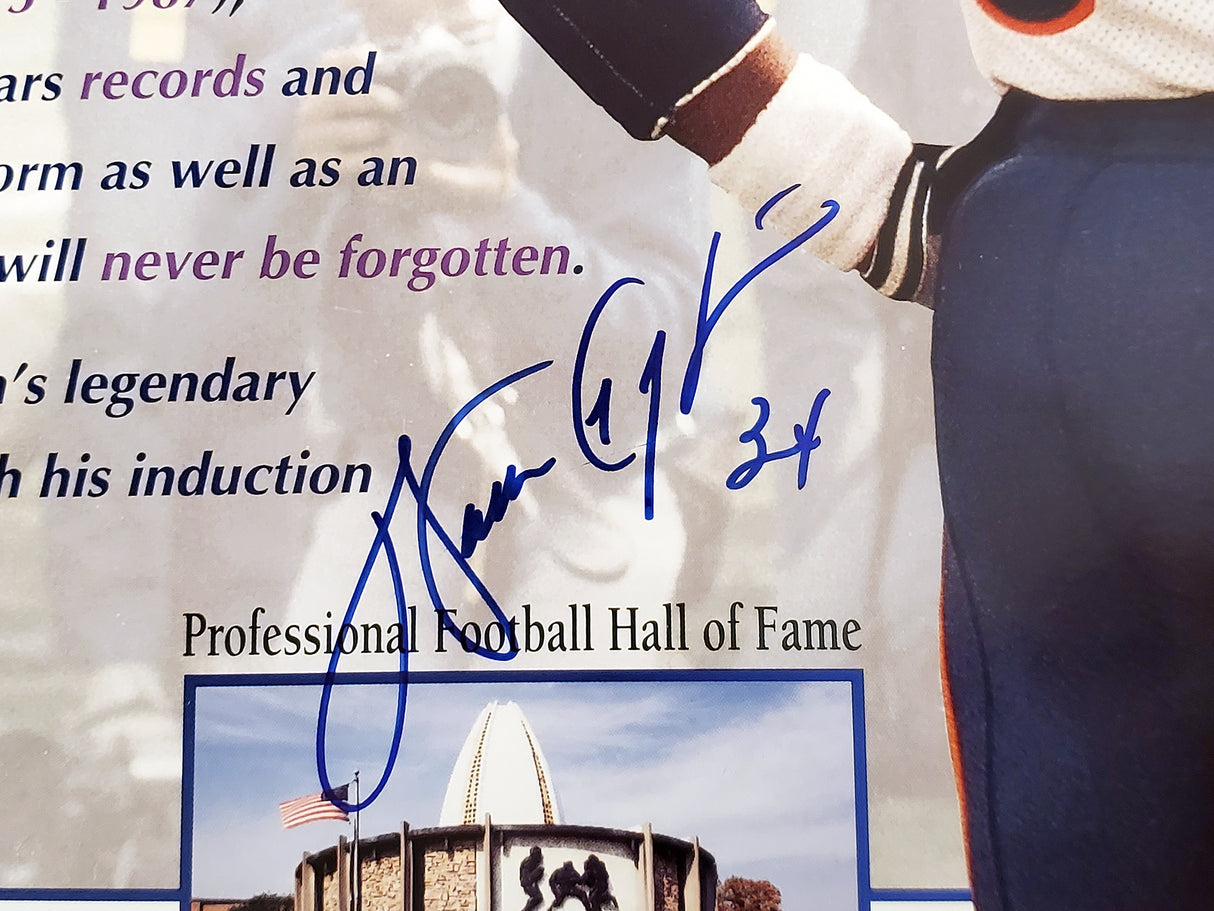 Walter Payton Autographed Framed 16x20 Photo Chicago Bears PSA/DNA Stock #256670