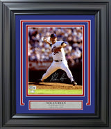 Nolan Ryan Autographed Framed 8x10 Photo Texas Rangers Beckett BAS QR Stock #256688